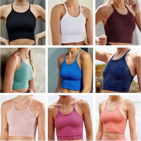 🔴 JUST IN 🔴 Free People Happiness Runs Crop Tops Size M/L & Hot Shot Pants NWT - Picture 14 of 15